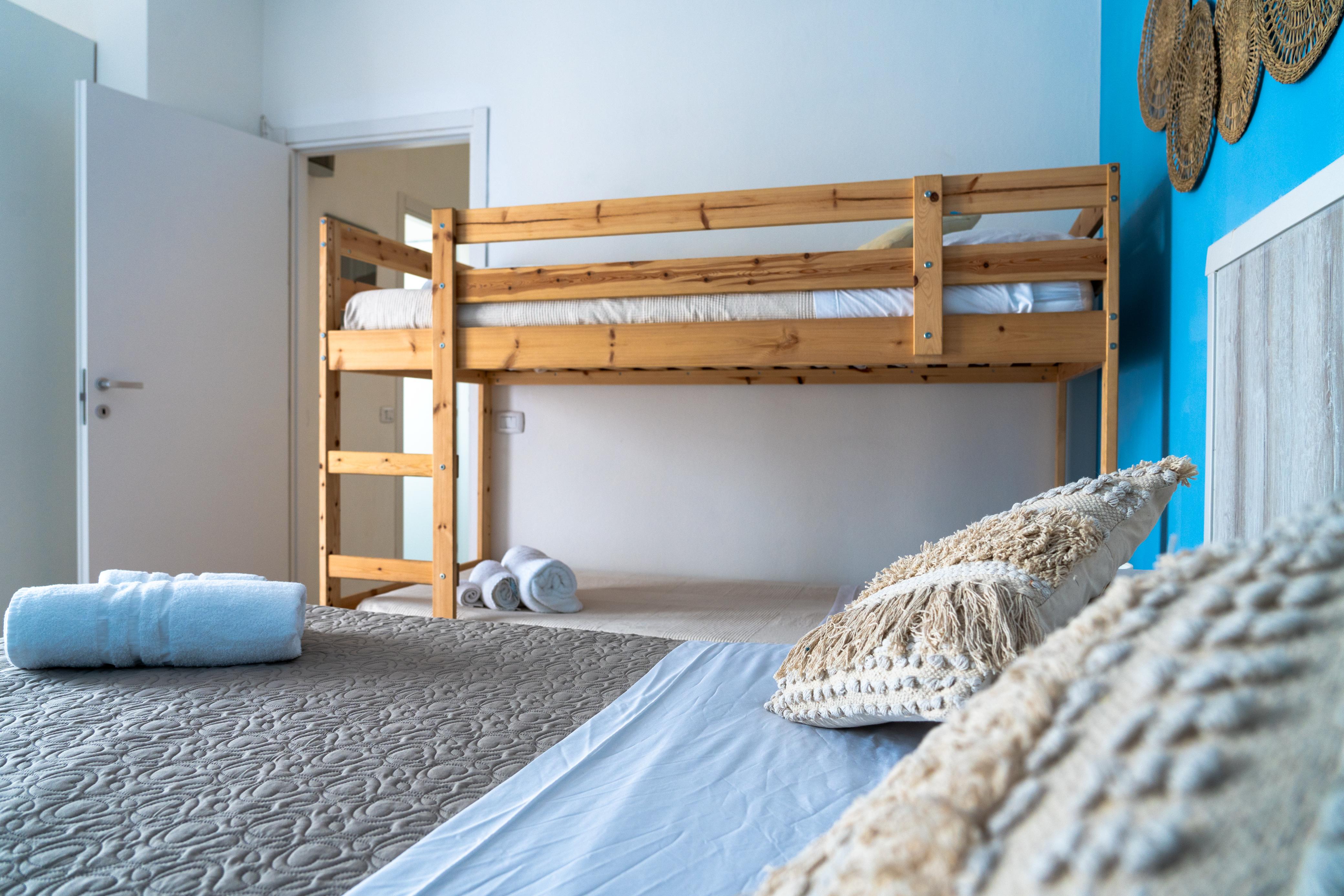 Villa Versilia - Camera azzurra vista letto a castello